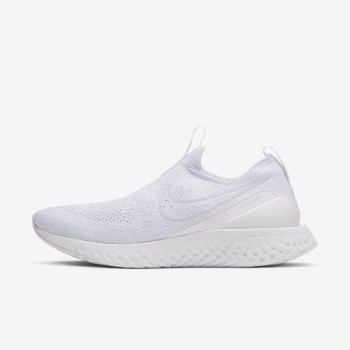 Nike Epic Phantom React Flyknit - Női Futócipő - Fehér/Platina/Fehér